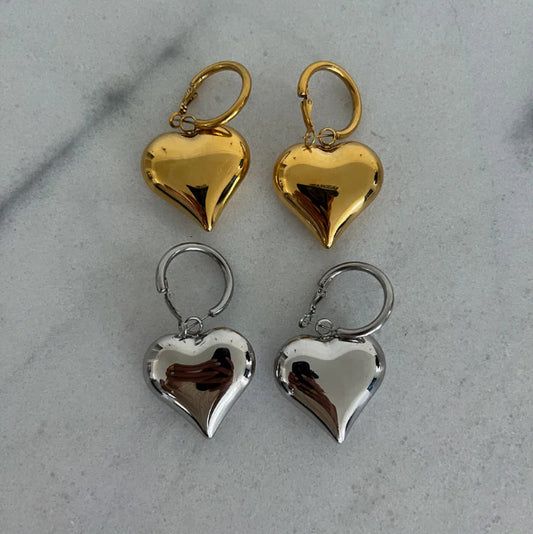 Bubble Heart Earrings