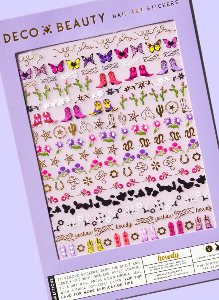 Howdy Nail Decals