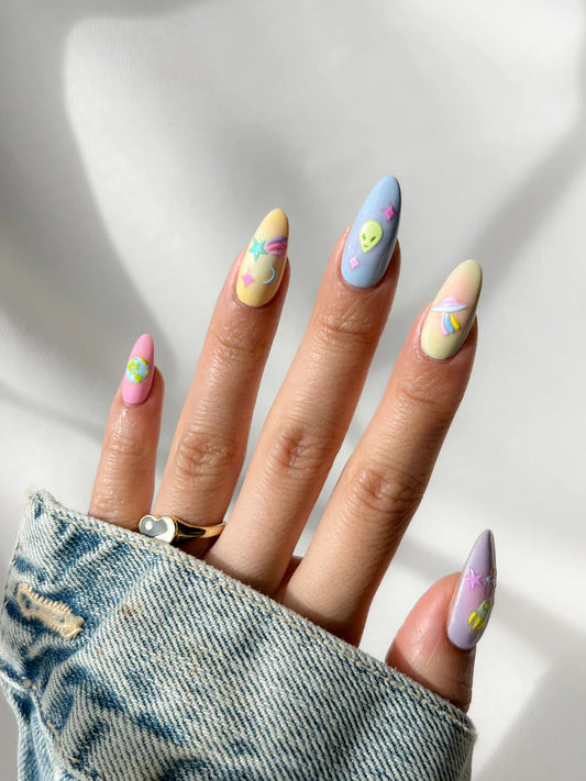 Spaced Out Nail Decals