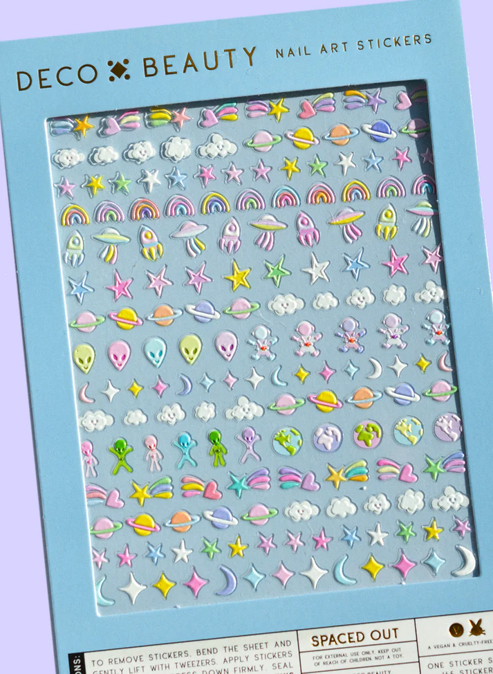 Spaced Out Nail Decals