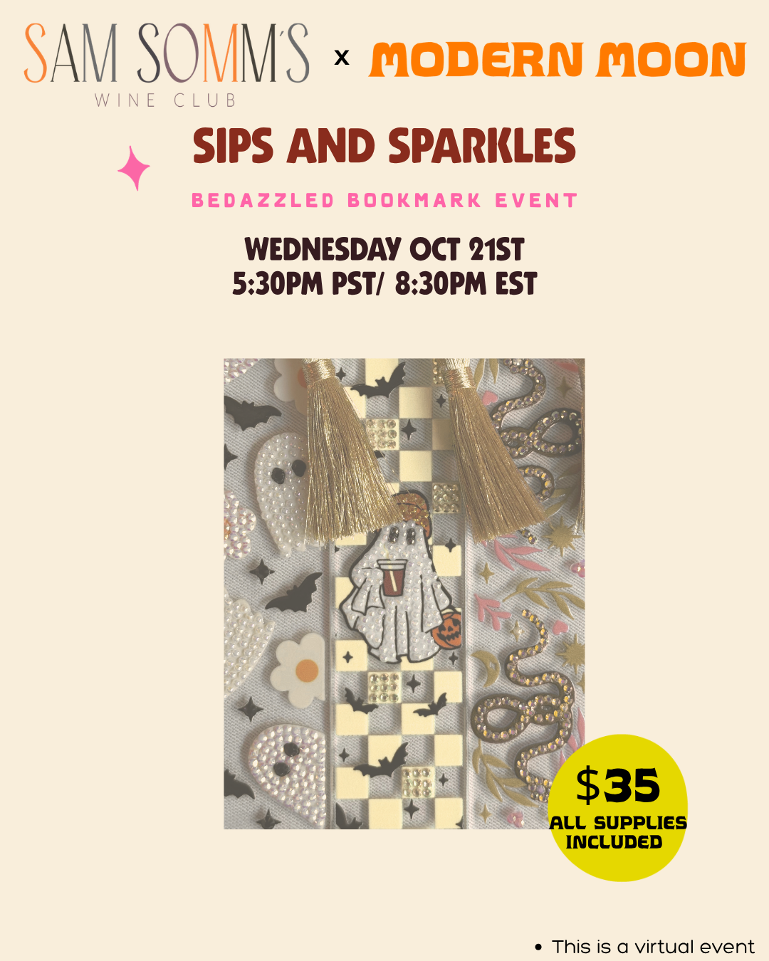 SIPS + SPARKLES OCT 21ST WITH SAM SOMM WINE CLUB