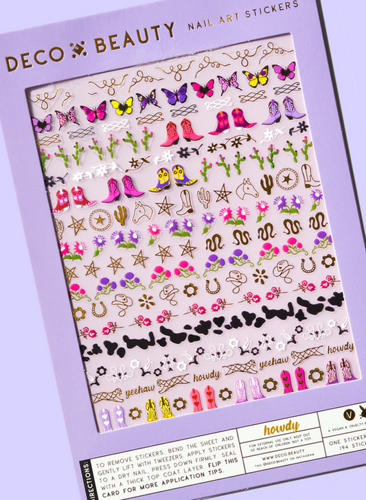 Howdy Nail Decals