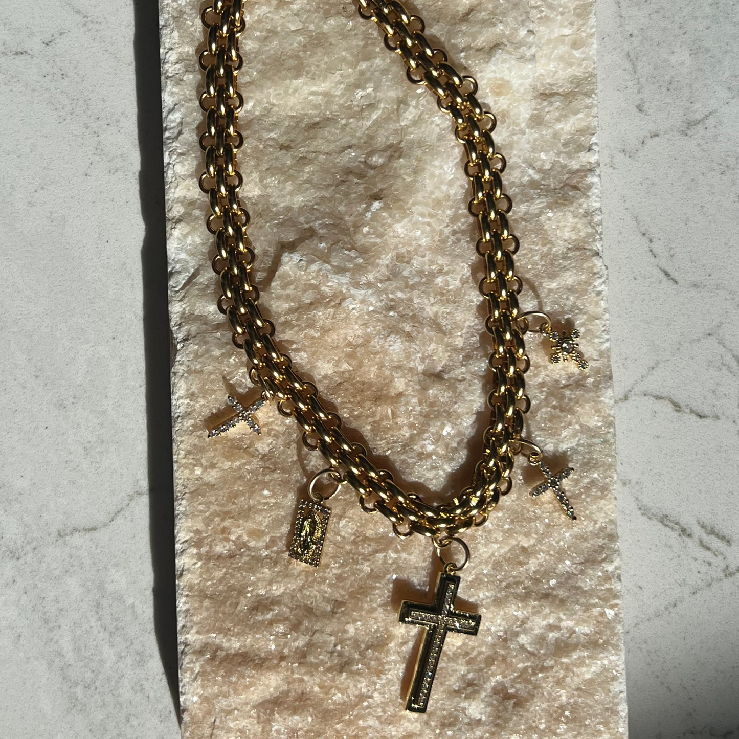 The Marissa Cross Charm Necklace