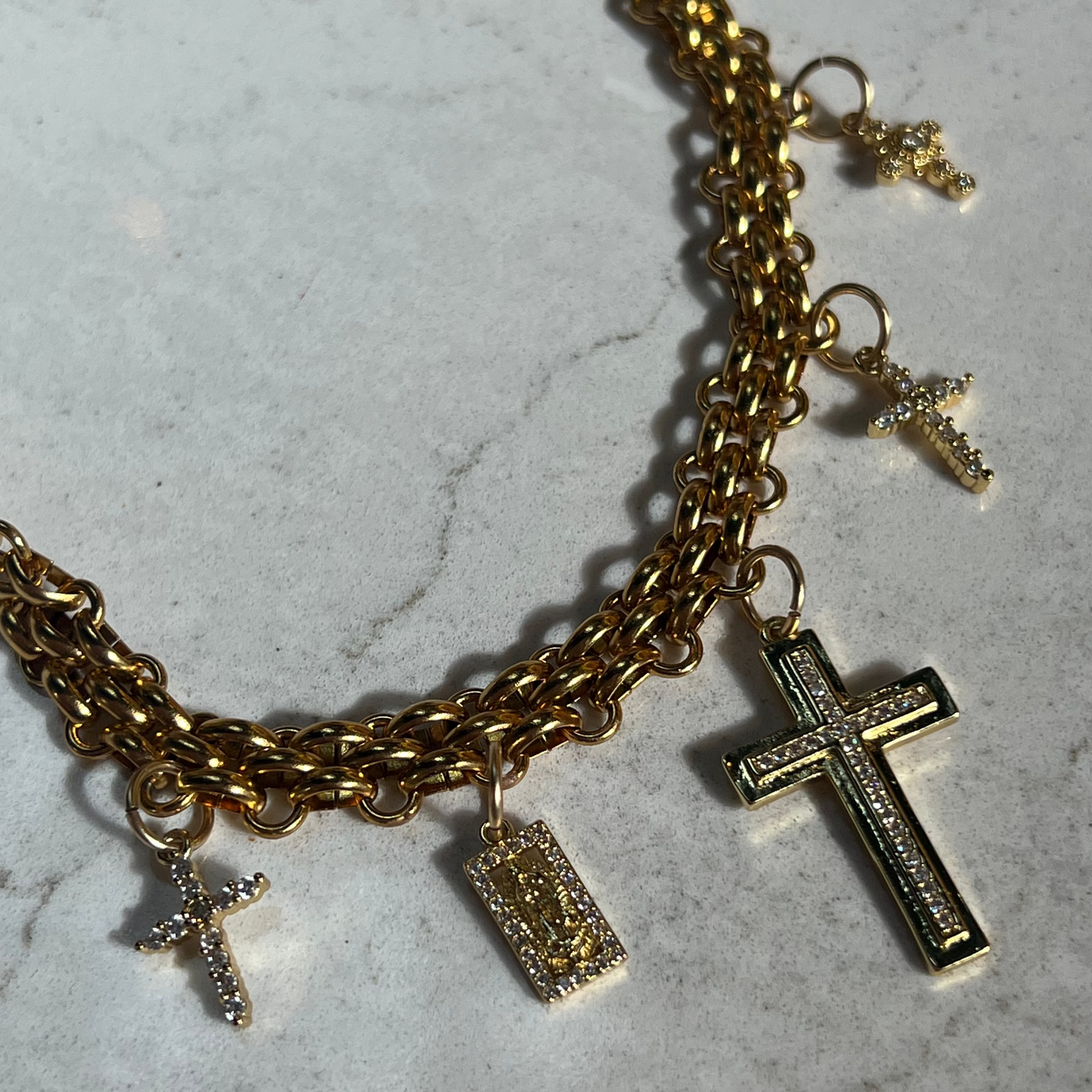 The Marissa Cross Charm Necklace