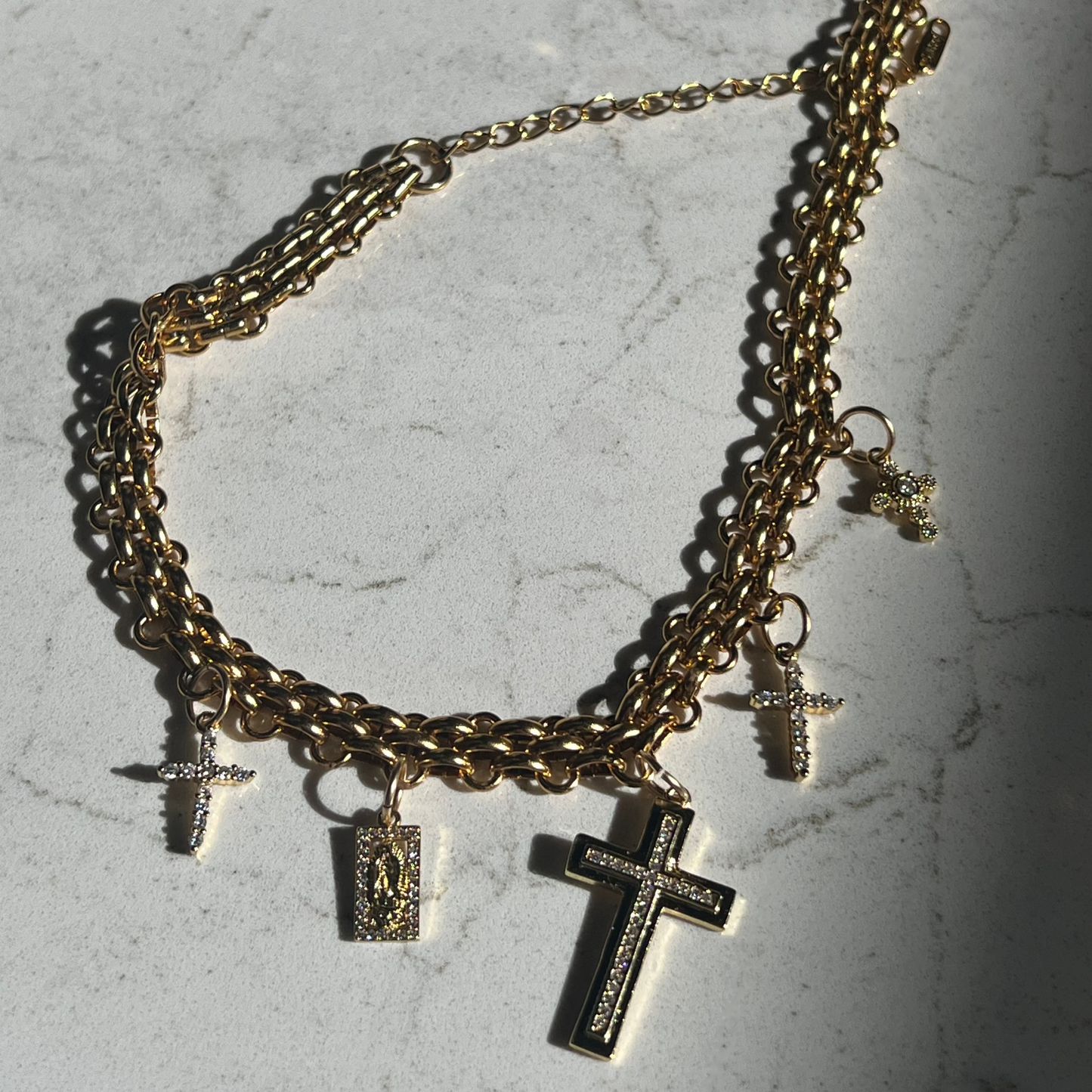 The Marissa Cross Charm Necklace