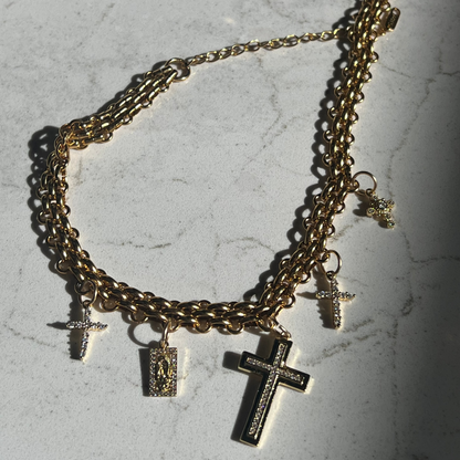 The Marissa Cross Charm Necklace