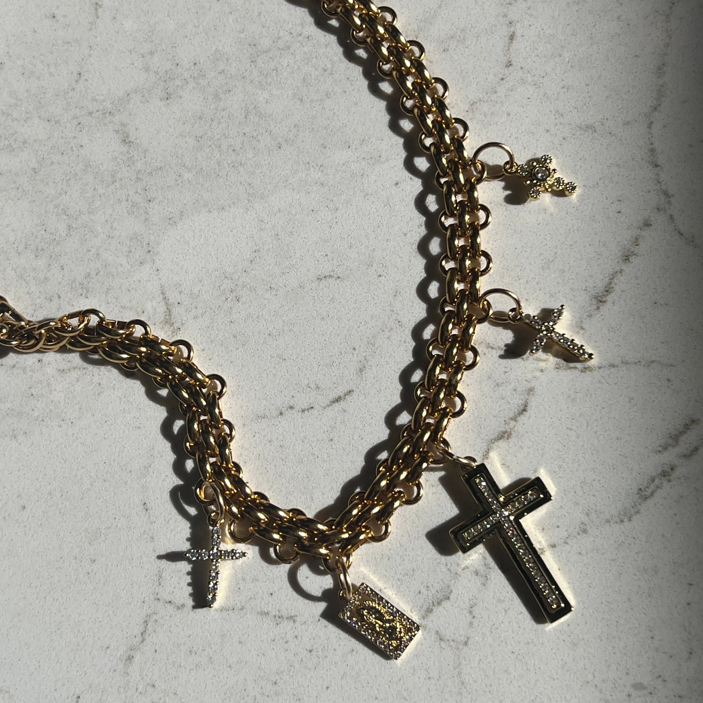 The Marissa Cross Charm Necklace