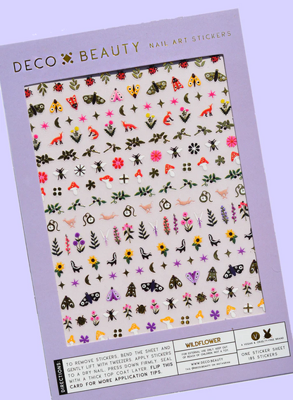 Wild Flower Nail Decals