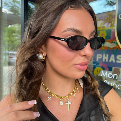 The Marissa Cross Charm Necklace