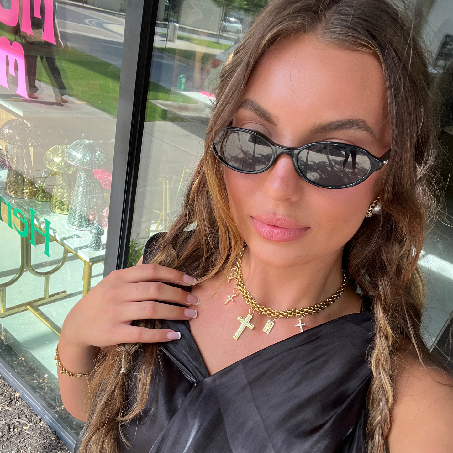 The Marissa Cross Charm Necklace