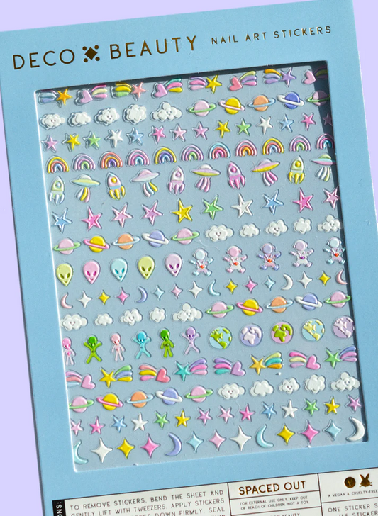 Spaced Out Nail Decals